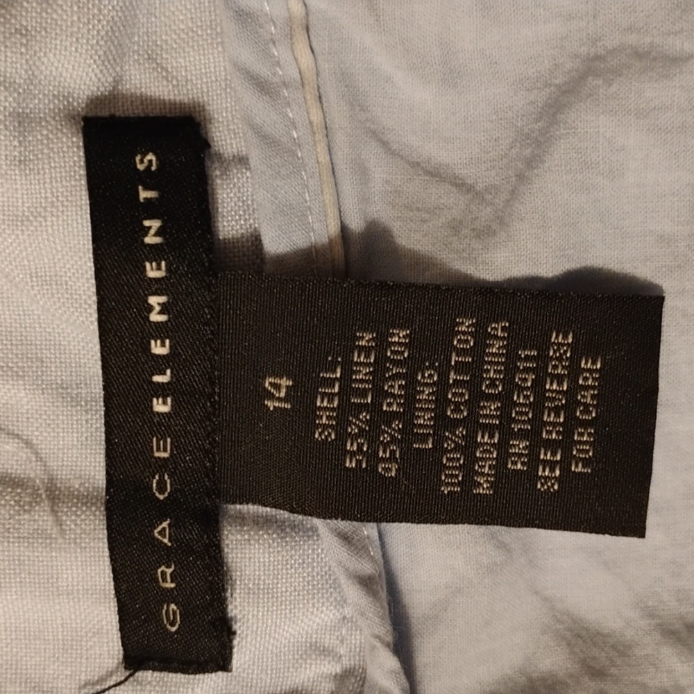 Grace Elements Flowy Skirt Front Button Design - image 2